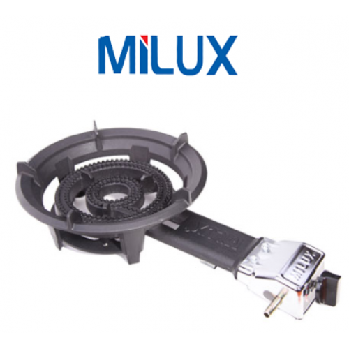 MILUX SINGLE GAS BURNER - 2 BURNER RINGS GAS COOKER B-280A