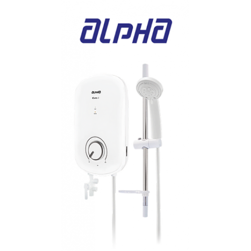 ALPHA 36 W DC PUMP - 3.64 KW - 3 L/MIN WATER HEATER EVO-I + WHITE