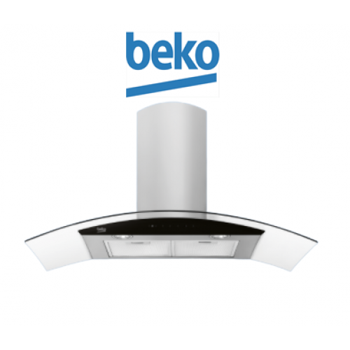 BEKO 36" WALL-MOUNTED - GLASS DESIGN - COOKER HOOD HCG92940B