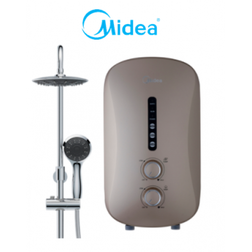 MIDEA 3800 W INSTANT WATER HEATER with DC Silent Pump (Gold) MWH-38P3-GL