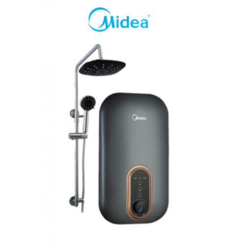 MIDEA 3800 W INSTANT Rain Showerhead with DC Pump WATER HEATER MWH-38U3-RS-GR