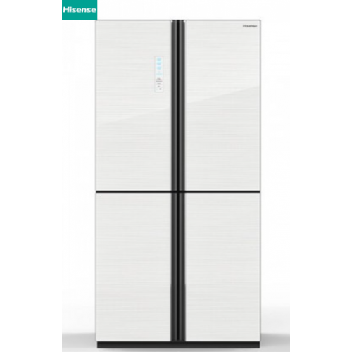 HISENSE 760 L 4 DOOR FRIDGE RQ806N4AWU WHITE GLASS DOOR FINISH