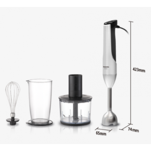 PANASONIC 4-in-1 4-Blade 800W Hand Blender with Drive Control MX-S401SSK